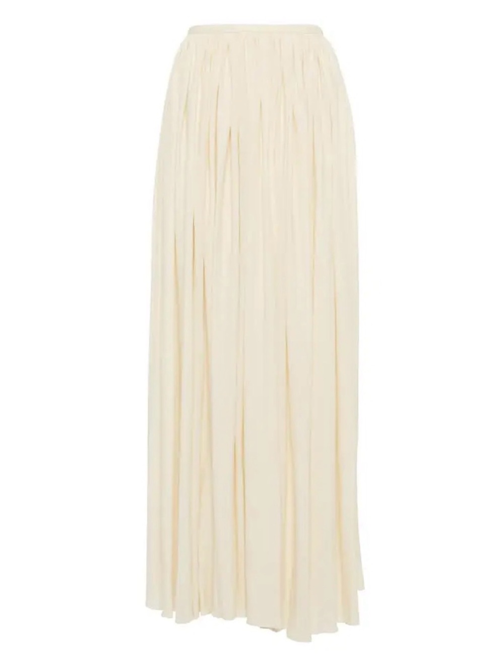 EUC Khaite Lowell Pleated Maxi Skirt in Cream Sz 4 - Picture 2 of 10